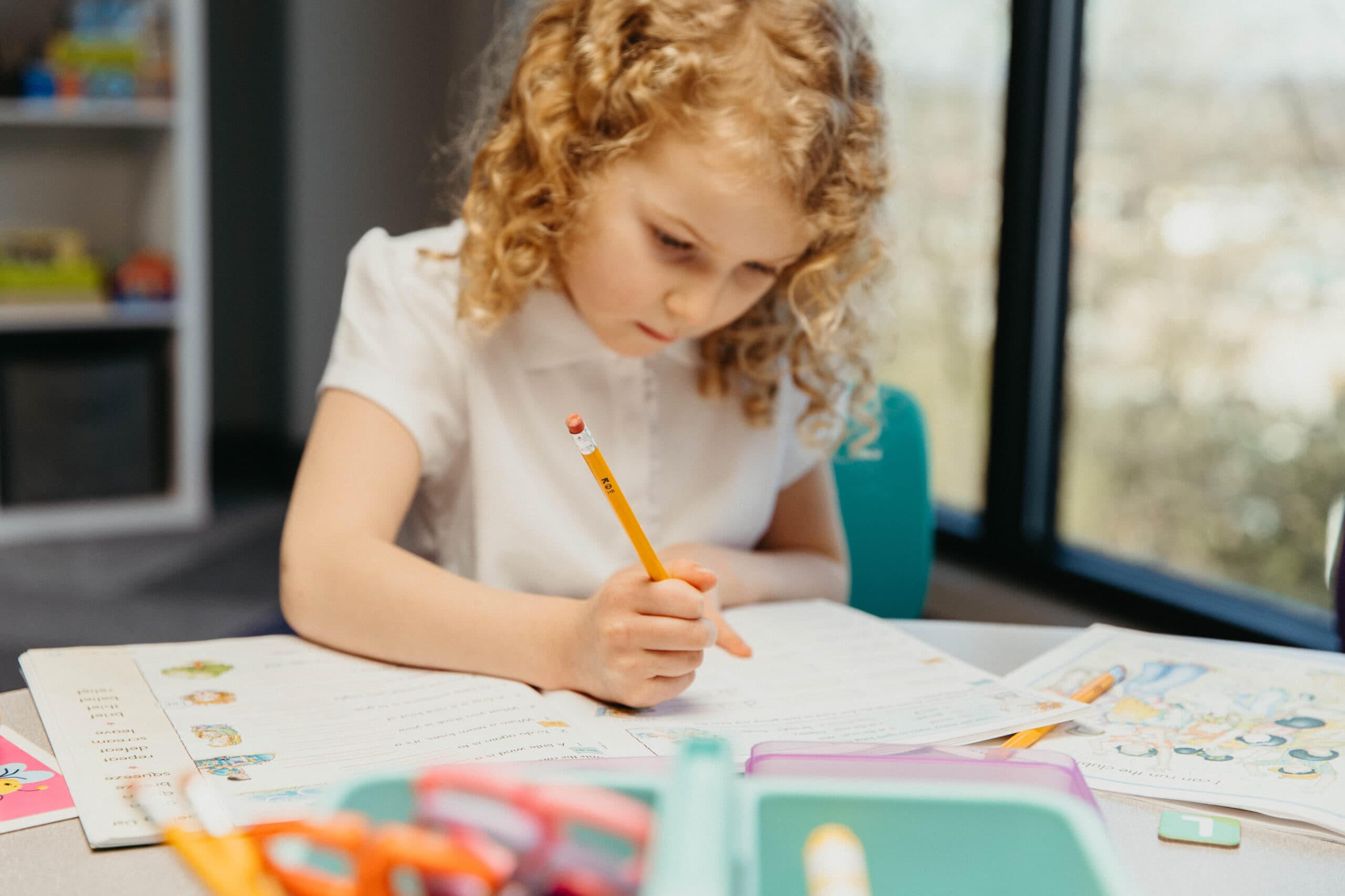 Students engaged in learning at Sequoia Christian School